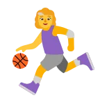 Woman Bouncing Ball emoji on Microsoft