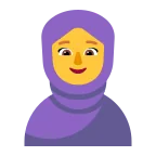 Woman with Headscarf emoji on Microsoft