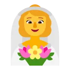 Woman with Veil emoji on Microsoft