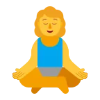 Woman in Lotus Position emoji on Microsoft