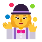 Woman Juggling emoji on Microsoft
