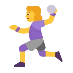 Woman Playing Handball emoji on Microsoft