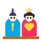 Japanese Dolls emoji on Microsoft
