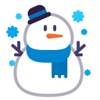 Emoji Muñeco de nieve con nieve en Microsoft