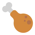 Emoji Muslo de pollo en Microsoft