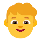 Boy emoji on Microsoft