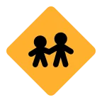 Children Crossing emoji on Microsoft