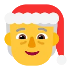 Mx Claus emoji on Microsoft