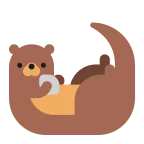 Otter emoji on Microsoft