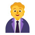 Office Worker emoji on Microsoft