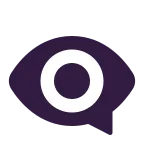 Eye in Speech Bubble emoji on Microsoft
