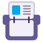 Card Index emoji on Microsoft