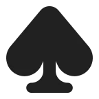 Spade Suit emoji on Microsoft