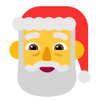 Emoji Papá Noel en Microsoft