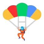 Emoji Paracaídas en Microsoft