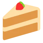 Emoji Pedazo de torta en Microsoft