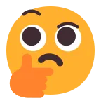Thinking Face emoji on Microsoft