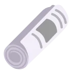 Rolled-Up Newspaper emoji on Microsoft