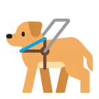 Guide Dog emoji on Microsoft