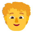 Emoji Persona adulta: pelo rizado en Microsoft