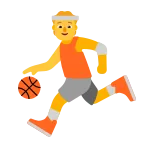 Person Bouncing Ball emoji on Microsoft
