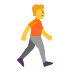 Emoji Persona caminando: hacia la derecha en Microsoft