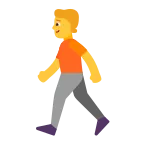 Emoji Persona caminando en Microsoft