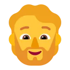 Emoji Persona con barba en Microsoft