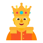 Person with Crown emoji on Microsoft
