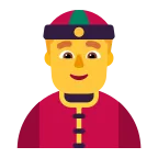 Emoji Persona con gorro chino en Microsoft