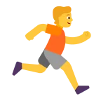 Emoji Persona corriendo: hacia la derecha en Microsoft