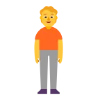 Person Standing emoji on Microsoft