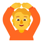 Person Gesturing OK emoji on Microsoft