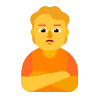 Emoji Persona haciendo pucheros en Microsoft
