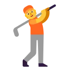 Emoji Persona jugando al golf en Microsoft