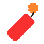 Firecracker emoji on Microsoft