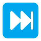 Next Track Button emoji on Microsoft