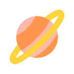 Ringed Planet emoji on Microsoft
