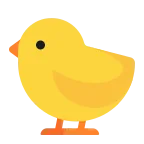 Emoji Pollito en Microsoft