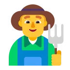 Man Farmer emoji on Microsoft
