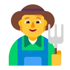 Emoji Profesional de la agricultura en Microsoft