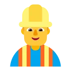 Emoji Profesional de la construcción hombre en Microsoft
