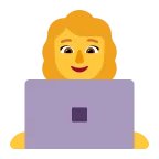 Woman Technologist emoji on Microsoft