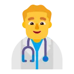 Emoji Profesional sanitario hombre en Microsoft