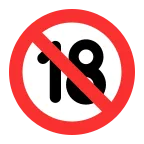 No One Under Eighteen emoji on Microsoft