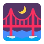 Bridge at Night emoji on Microsoft