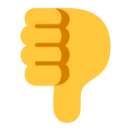 Thumbs Down emoji on Microsoft