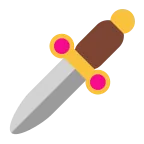 Dagger emoji on Microsoft