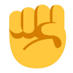 Raised Fist emoji on Microsoft