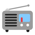 Radio emoji on Microsoft
